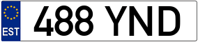 Trailer License Plate